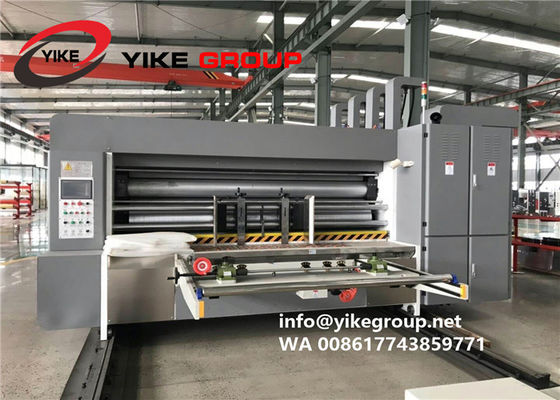 Machine automatique de haute qualité de Slotter d'imprimante de Flexo de 4 couleurs pour la boîte ondulée, machine de carton de la Chine YIKE