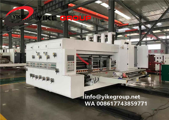 Imprimante automatique Slotter Machine, usine de Flexo de rebord avant de vitesse du GROUPE 100pcs de la Chine YIKE de machine de boîte de carton