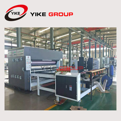 Type tirage en couleurs de chaîne de la Chine YIKE du carton ondulé deux rainant la machine combinée