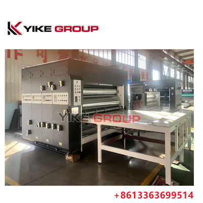 Imprimante d'alimentation en chaîne de 1600 x 3000 mm, machine à découper à la matrice, boîte de carton fabriquée par YIKE GROUP