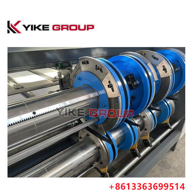 YIKE GROUP Chaîne de type deux Impression couleur Rotation Slotting Machine de fabrication de boîtes ondulées