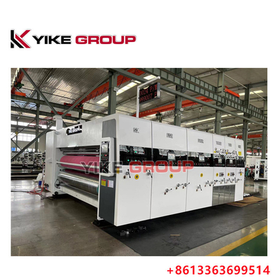 Machine automatique de Slotter d'imprimante de Flexo de couleur du conducteur quatre de rebord avant pour les boîtes régulières de carton