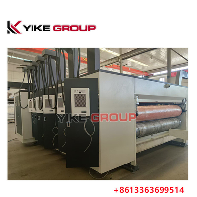 YIKE GROUP boîte en carton ondulé à l' extrémité de plomb 2 imprimante couleur machine à découper sous pression