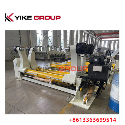 Ligne de production de carton ondulé avec action hydraulique