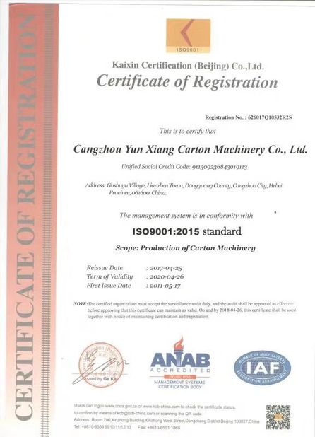 Chine CHINA YIKE GROUP CO.,LTD Certifications